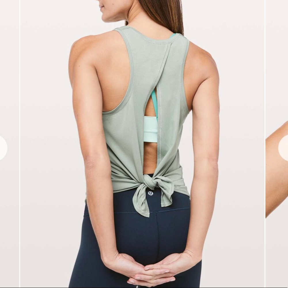 Lululemon All Tied Up Tank in Palm Court - Picture 2 of 6